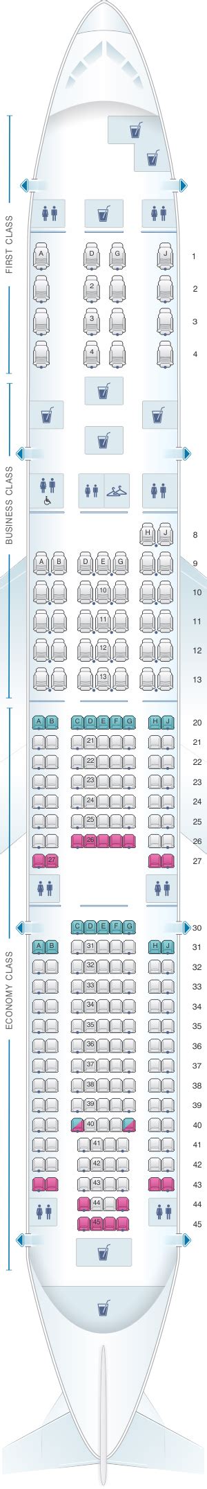 777 200 seat plan|Seat Map American Airlines Boeing B777 200ER 273pax.